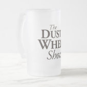 The Dusty Wheel: Frosted Title Mug (Front Left)