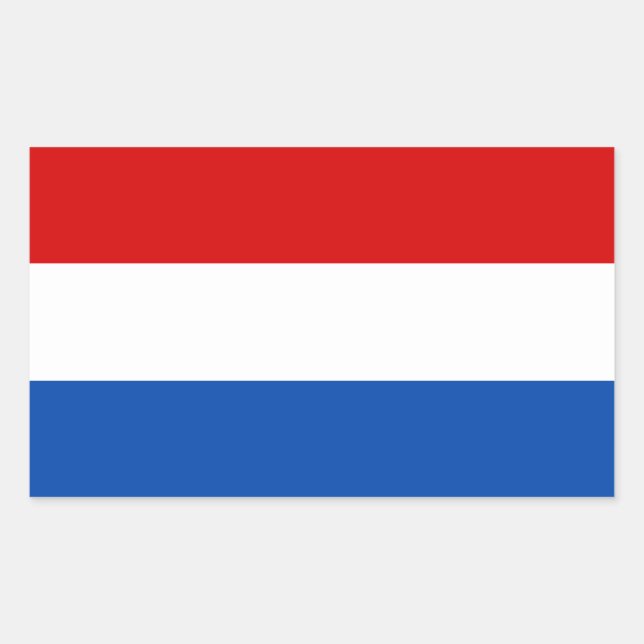 The Dutch Flag Rectangular Sticker (Front)