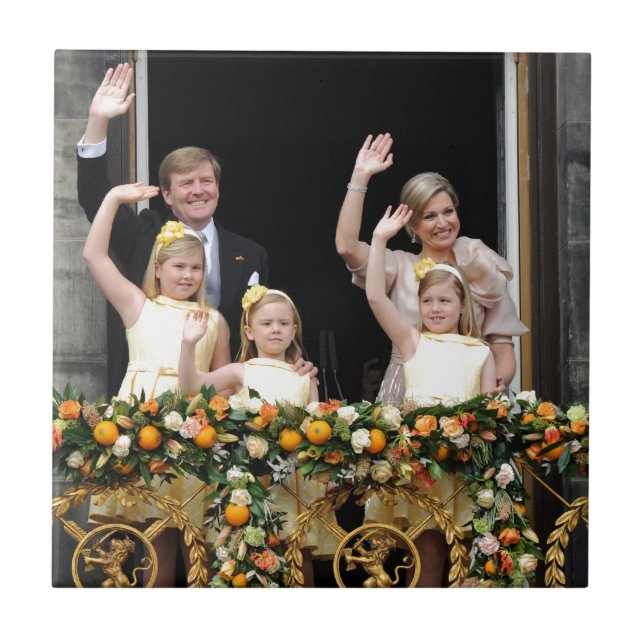 The Dutch Royal Family Ceramic Tile (Front)