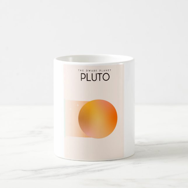 The dwarf planet Pluto Color Morph Mug (Center)