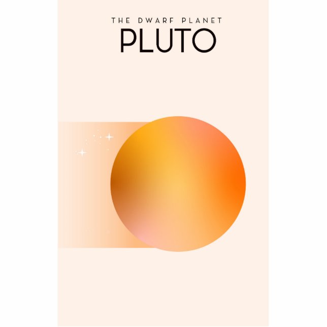 The dwarf planet Pluto Cutout (Front)