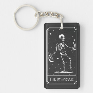 The Dyspraxic Tarot Card Awareness Keychain