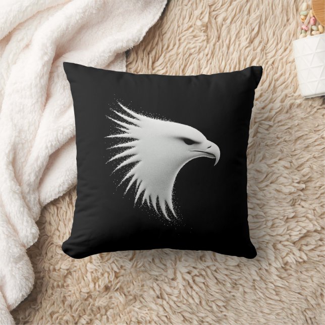 The Eagle - Abstract Wall Art Throw Pillow (Blanket)