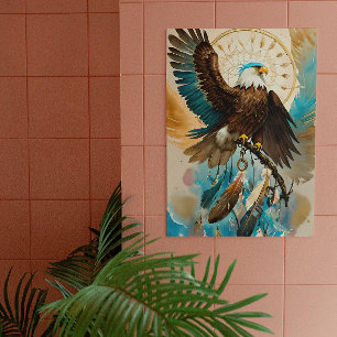 The Eagle Dreamcatcher Digital Art Poster