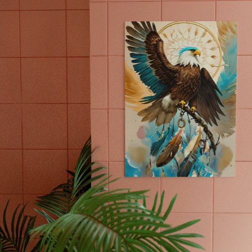 The Eagle Dreamcatcher  Digital Art Poster