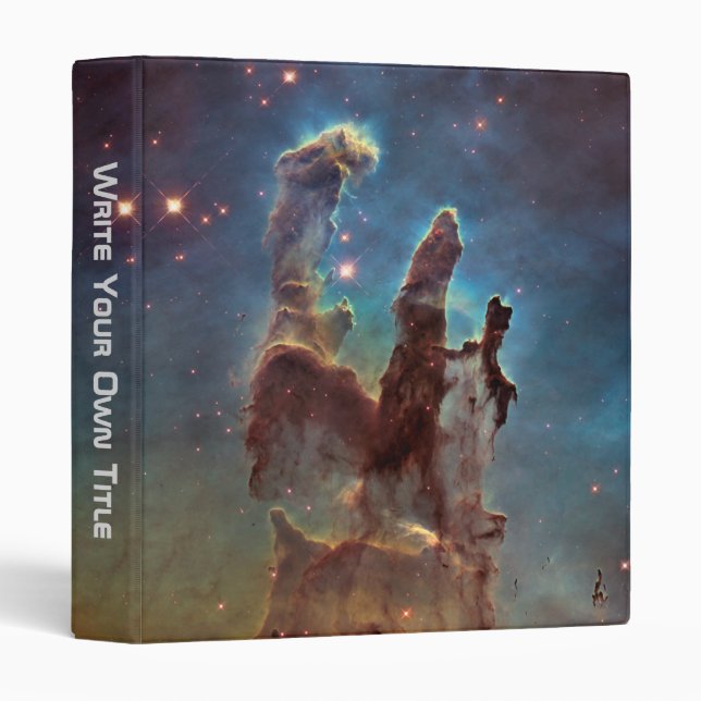 The Eagle Nebula aka The Pillars Of Creation 3 Ring Binder (Front/Spine)
