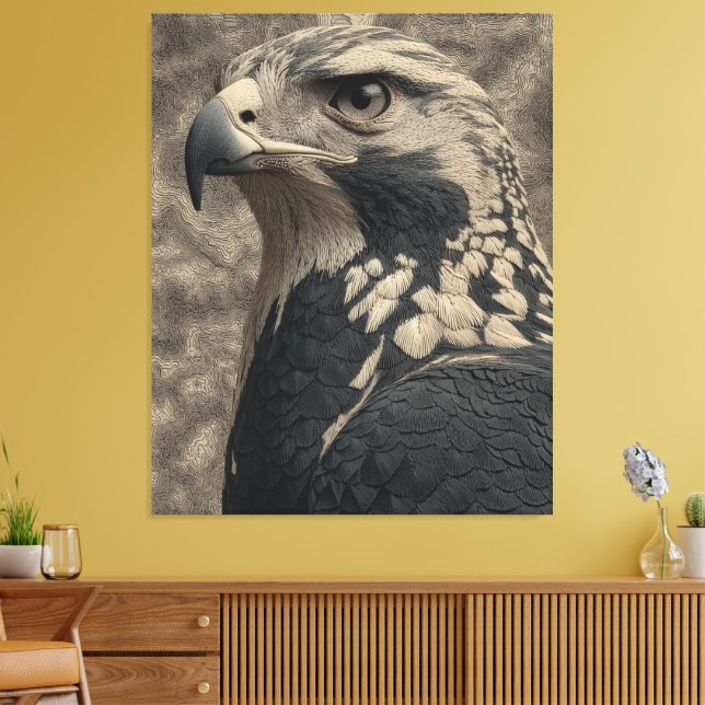 The Eagle Poster Canvas Print (Insitu(LivingRoom))