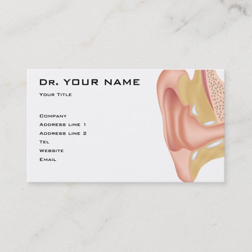 Customizable The Ear doctor Business Card