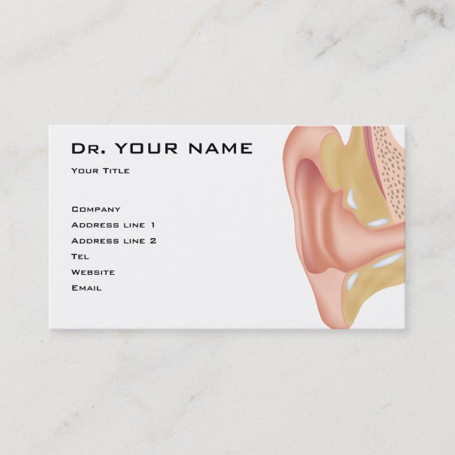 The Ear doctor Business Card (Front)