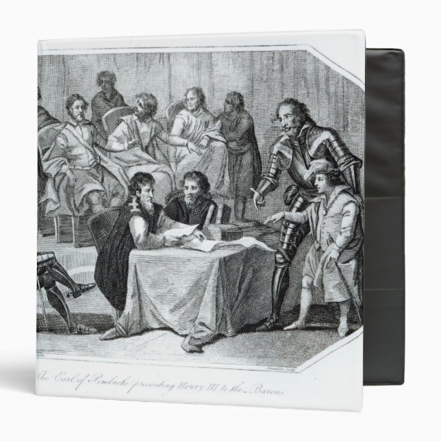 The Earl of Pembroke Presenting Henry III Binder (Front/Inside)