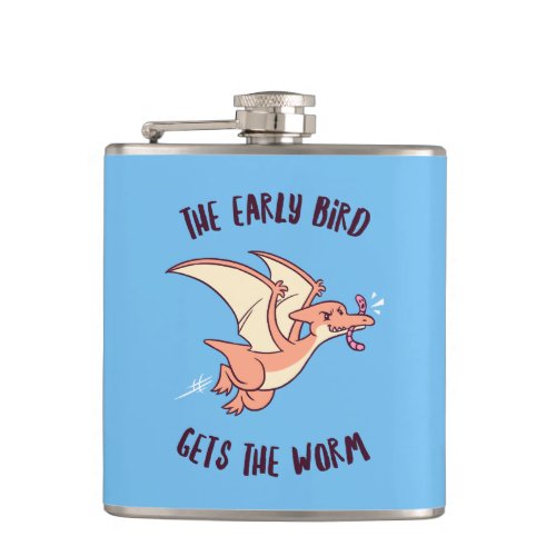 The Early Bird Gets The Worm Flask