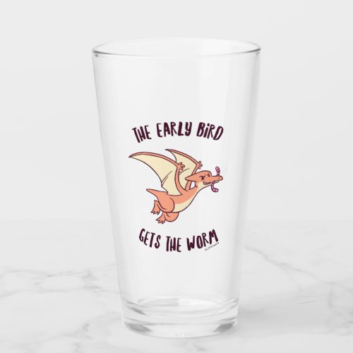 The Early Bird Gets The Worm Glass
