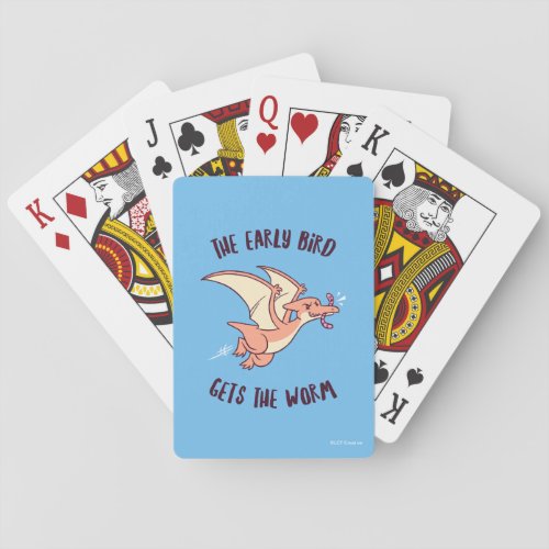 The Early Bird Gets The Worm Poker Cards
