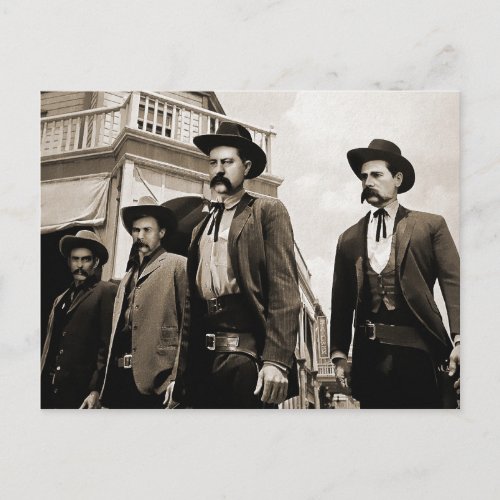 The Earps and Doc Holliday Tombstone Postcard