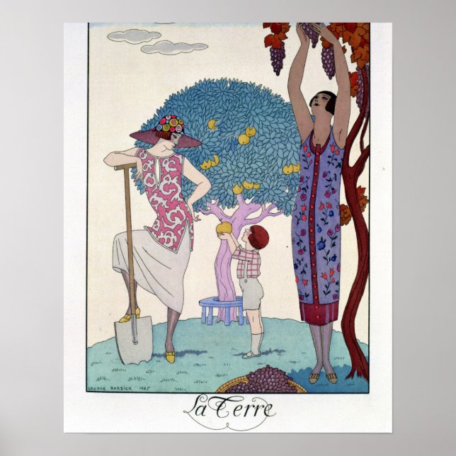 The Earth, 1925 (colour litho) Poster (Front)
