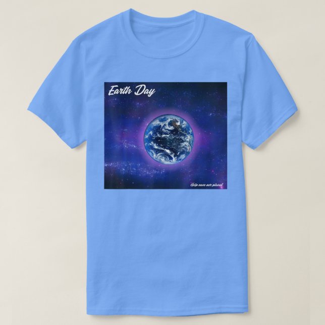 The Earth and the Night Sky  T-Shirt (Design Front)