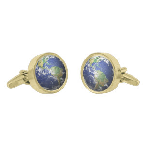 The Earth Gold Cufflinks