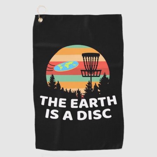 The Earth Is A Disc Golf Golf Towel