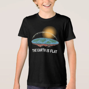 The Earth Is Flat Humorous Theory Tri-Blend Shirt