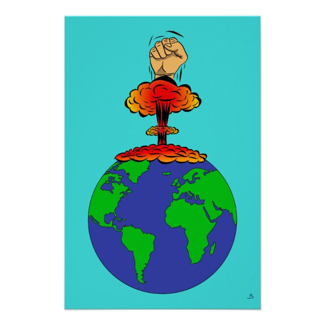 The Earth is in danger Poster (Front)