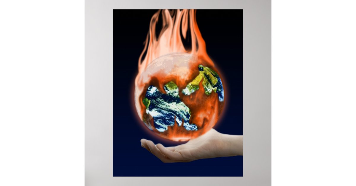 The Earth Is In Our Hands Poster Zazzle Com