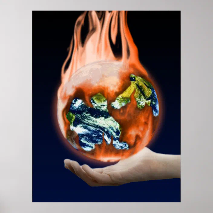 The Earth Is In Our Hands Poster Zazzle Com