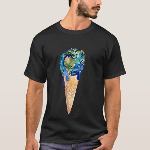 The earth is melting _ hot summer T_Shirt
