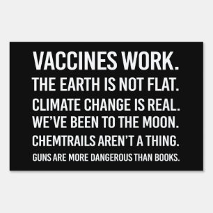 The earth is not flat and climate change is real sign