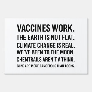 The earth is not flat and climate change is real sign