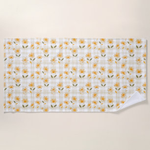 The Earth Laughs In Flowers Beach Towel