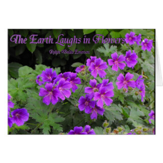 The Earth Laughs in Flowers Cards