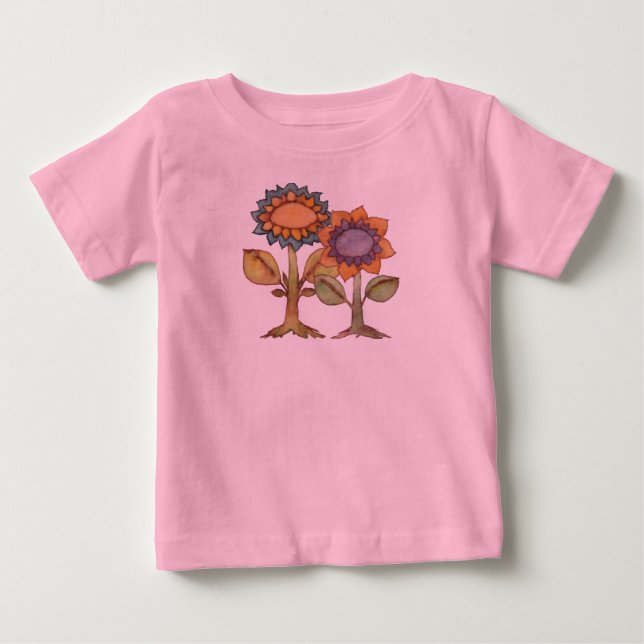 The Earth Laughs With Flowers Baby T-Shirt (Front)