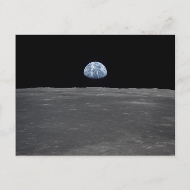 The Earth seen from the Moon Postcard (Front)