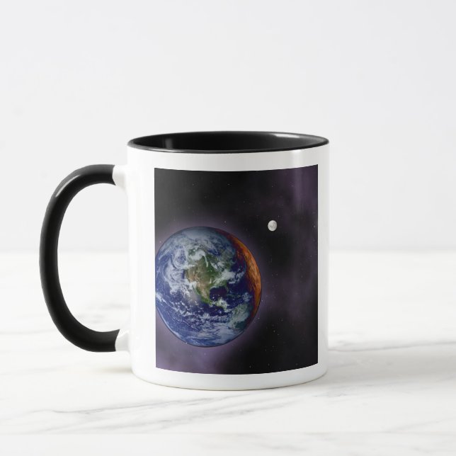 The Earth shown at the outer edges Mug (Left)