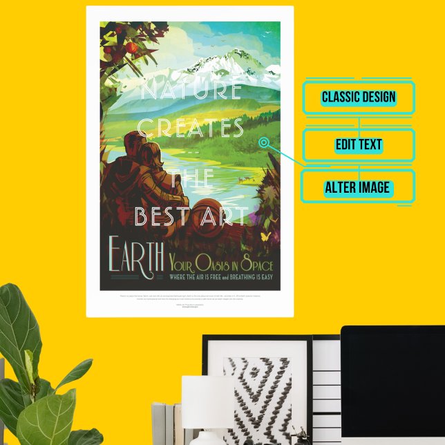 The Earth - Space Tourism Poster (Please enjoy our design and see the others in the collection.)