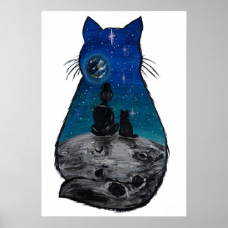 The Earth view- handmade artwork Poster