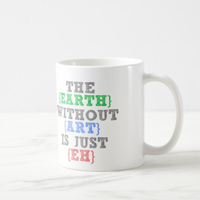 The earth without art is just Eh Coffee Mug (Right)