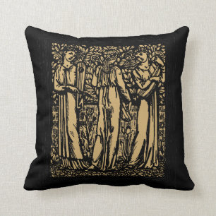 The Earthly Paradise by William Morris Throw Pillow
