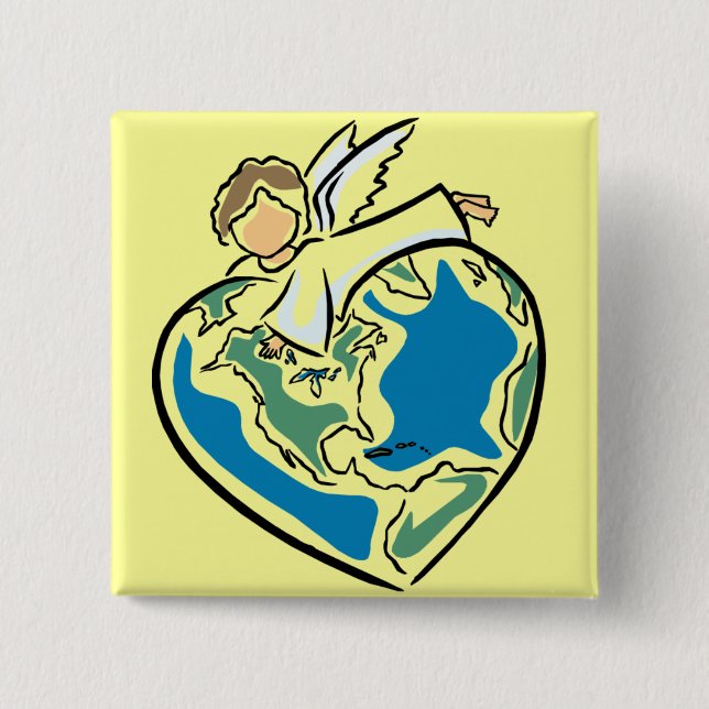 The Earth's Angel - Button (Front)