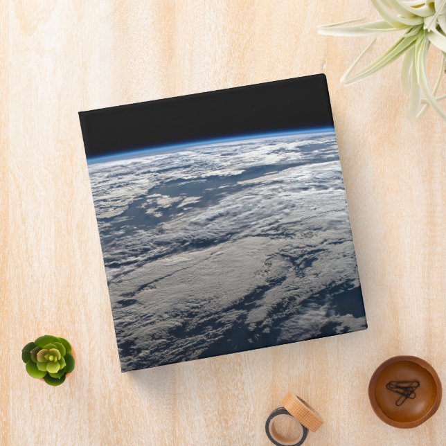 The Earth's Limb Above A Cloudy Western Australia. 3 Ring Binder (In Situ)
