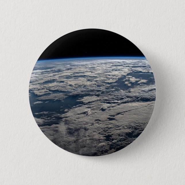 The Earth's Limb Above A Cloudy Western Australia. Button (Front)