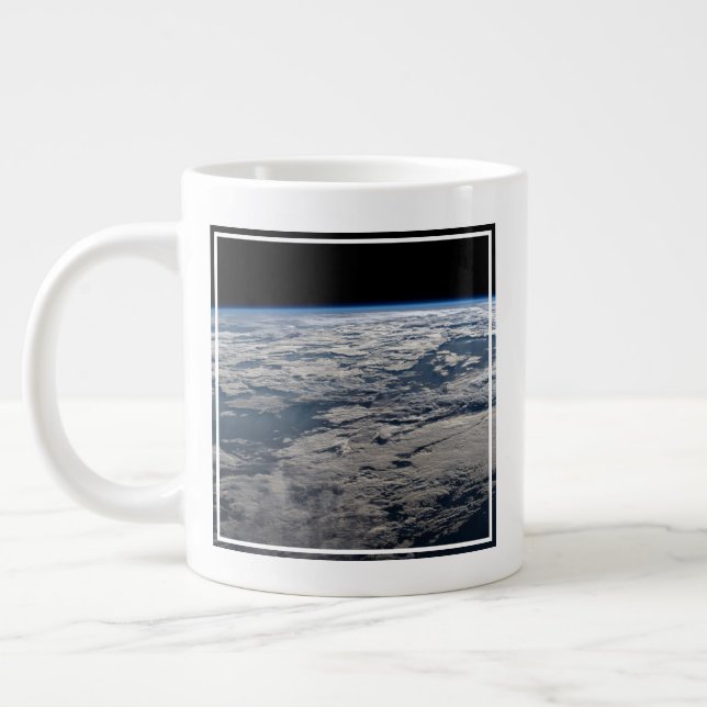The Earth's Limb Above A Cloudy Western Australia. Giant Coffee Mug (Left)