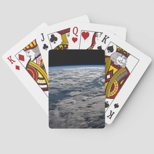 The Earth's Limb Above A Cloudy Western Australia. Poker Cards (Back)