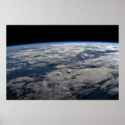 The Earth&#39;s Limb Above A Cloudy Western Australia. Poster