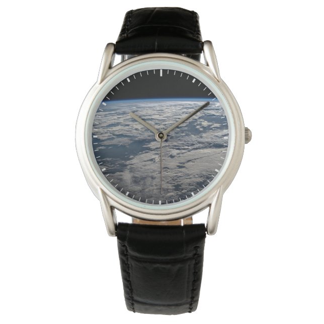 The Earth's Limb Above A Cloudy Western Australia. Watch (Front)