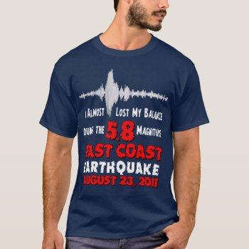 The East Coast Earthquake T-shirt by Megatudes at Zazzle