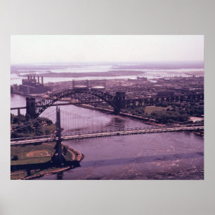 The East River And Queens, New York Poster