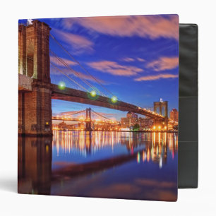 The East River, Brooklyn Bridge, Manhattan Binder