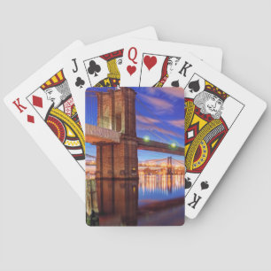 The East River, Brooklyn Bridge, Manhattan Poker Cards