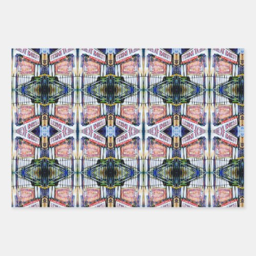 The East Village Wrapping Paper Flat Sheet Set of 